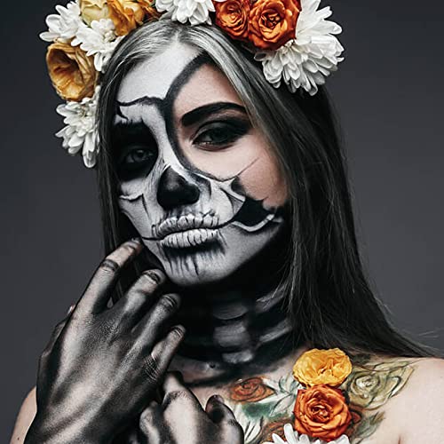 Black Face and Body Paint - 30g Washable Water-Based Makeup for SFX Halloween Cosplay