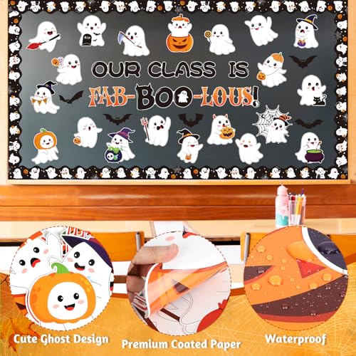 Ghost Classroom Halloween Bulletin Board Decorations - Fall Classroom Decor for Elementary to High School - Variation: Ghost