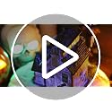 Halloween Haunted House Decor with LED Lights - Resin Spooky Village Figurine