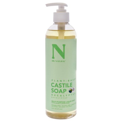 Dr. Natural Castile Liquid Soap - Multi-Use Body Wash, Shampoo and Face Wash - Hydrating Body Soap for Skin, Hair, Pets and Home - Eucalyptus - 16 oz