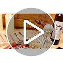 Halloween Coffin Charcuterie Board Set with Skeleton Knife and Accessories