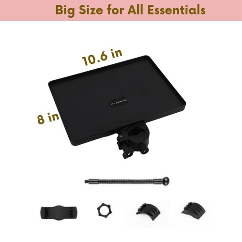 Lash Tray Holder for Ring Light Clip on Organizer Attachment with Phone Holder Eyelash Tech Lash Extension Supplies (with phone holder)
