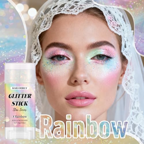 Rainbow Body Glitter Stick - Holographic Shimmer Eye Face Makeup - Variation of THIS listing