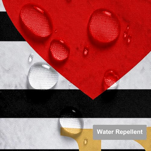 Bathroom Shower Curtain Waterproof Red Love Hearts with Hooks 72x72 Inch - Variation of THIS listing