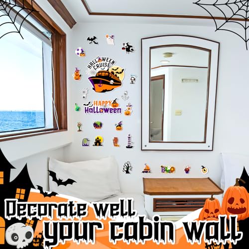 Halloween Cruise Door Magnets - 27 Reusable Spooky Cabin Decorations
