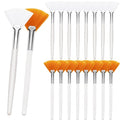 18 Pieces Fan Brushes Facial Mask Brush Soft Makeup Mask Applicator Acid Applicator Esthetician Brush Cosmetic Tools for Mud Cream, Makeup Peel