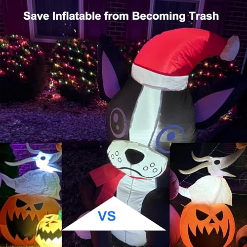 12V White LED Replacement Lights for Inflatable Decorations - Waterproof 20 Pack