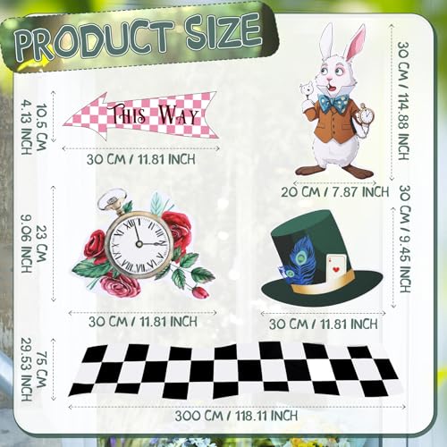 Halloween Wonderland Party Decorations with 118-inch Aisle Runner and Signs