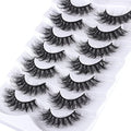 False Eyelashes 8D Fluffy Wispy Faux Mink Cat Eye Lashes 7 Pairs - B08(13-18mm)