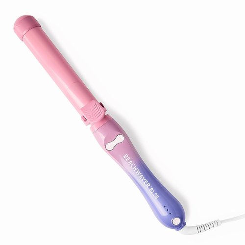 Beachwaver Co. B1.25 Rotating Curling Iron - Pink Sunset | Automatic 1.25-Inch Ceramic Iron for Medium-to-Long Hair | Travel-Friendly, Dual Voltage, Auto Shut-Off