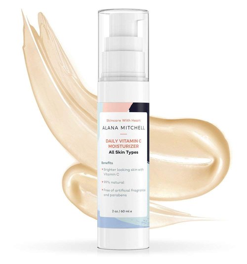 Alana Mitchell Daily Vitamin C Serum - Hydrating Anti-Aging Face Moisturizer for All Skin Types (2 oz)