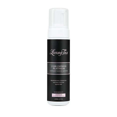 Loving Tan Platinum Self Tanning Mousse | Darkest 2 HR Express Formula - Streak Free, 6.7 Fl Oz