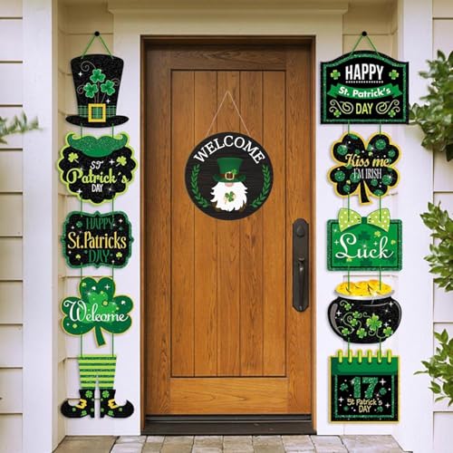 Black Interchangeable Welcome Sign for Front Door - Holiday Porch Decor