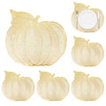 BAHABY 6 Pack Gold Pumpkin Thanksgiving Placemats Fall Table Decor