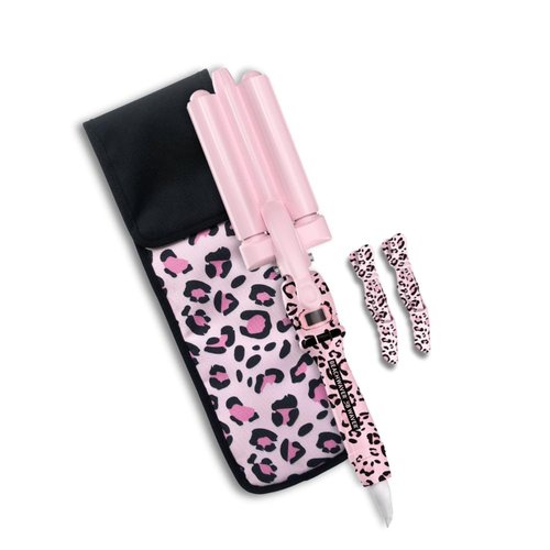 Beachwaver Co. Storage Pouch - Pink Catwalk | Travel-Friendly Hot Tool Bag with Heat-Resistant Lining