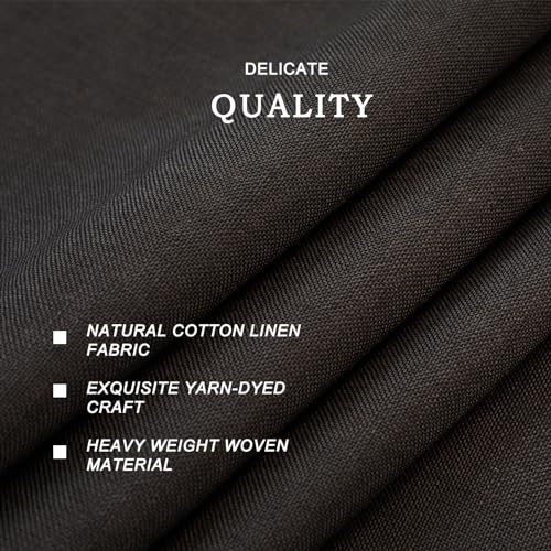 Black Fringed Rectangular Tablecloth 55x70 Inches - Handmade Farmhouse Chic