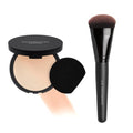 bareMinerals Barepro 24HR Matte Powder Foundation & Luxe Synthetic Face Brush Bundle - Flawless Coverage
