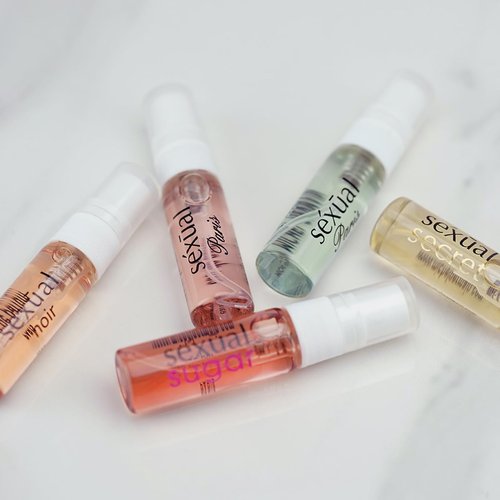 Michel Germain Sexual Discovery Set - Women's Perfume Sampler | 5 Floral & Gourmand Vials (0.07 Fl Oz Each)