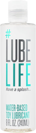 LubeLife Water-Based Lubricant - Toy-Safe Personal Lube for Men, Women & Couples | Travel Size, 8 Fl Oz