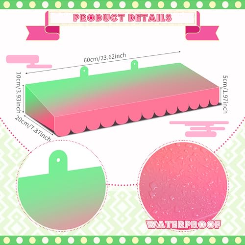 Pink Green Gradient Circus Classroom Awning Set - 108" x 54" Party Decorations