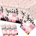 Pink Halloween Tablecloth 3-Pack for Birthday Party Decorations Girl Spooky