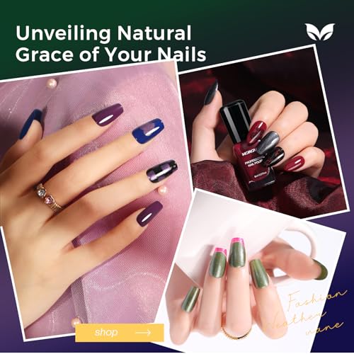Dark Nail Polish Set with Glitter & Matte Shades - Ashen Forest Variation