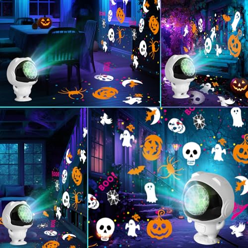 Outdoor Indoor Halloween Projection Lights with Eerie Pattern Effects