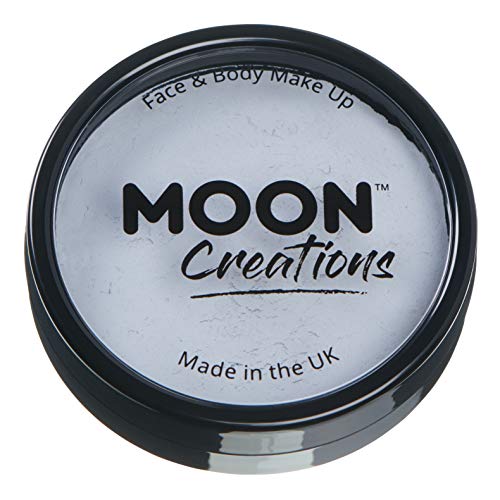 Pro Face & Body Paint Cake Pot Light Grey - Water Based Makeup for Adults Kids 1.26oz Light Grey