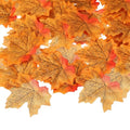 Artificial Maple Leaves Fall Decor Set 400pcs - Yellow & Red, 3.3 Inch
