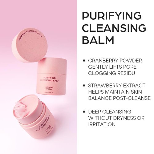 House of Hur Purifying Cleansing Balm - Hydrating & Calming Korean Skincare | 1.69 fl. oz