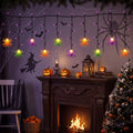 Outdoor Halloween Spider String Lights - 50 LED 7FT Waterproof Decorative Lights