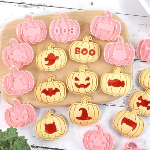 Mini Pumpkin Cookie Cutter Set - Halloween & Dia de los Muertos Faces - Pumpkin-P