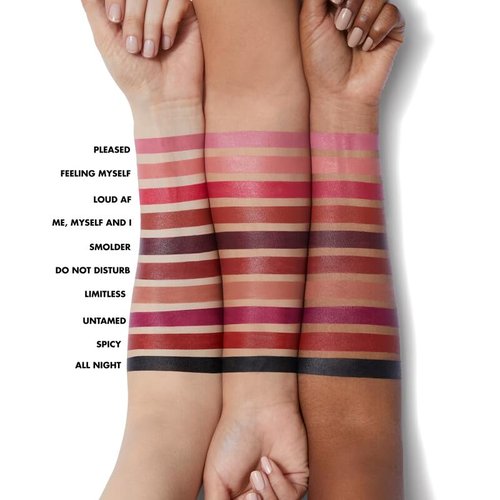 e.l.f. O Face Satin Lipstick - Richly Pigmented, Nourishing & Long-Lasting Creamy Formula | Vegan & Cruelty-Free, Dirty Talk