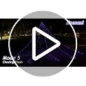 Halloween Spider Web Lights Outdoor 16.4FT Giant Cobweb Decor with Orange LEDs - Black Web Variation