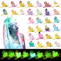 Glow-in-the-Dark Duck Hair Clips - 30 Assorted Styles for Raves & Festivals