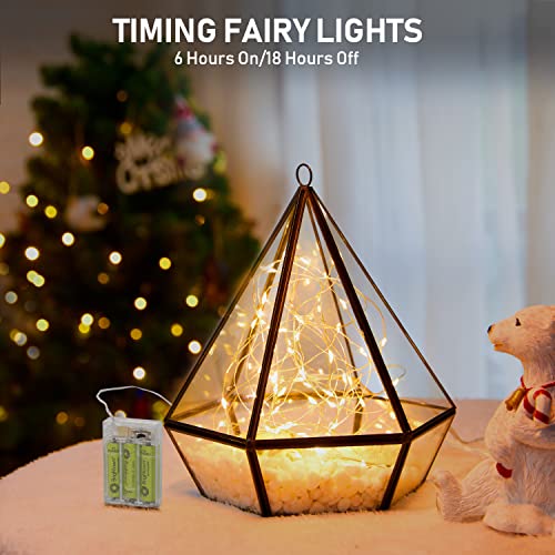 Battery Operated Fairy Lights 8 Pack 7ft Warm White String Lights - DIY Decor