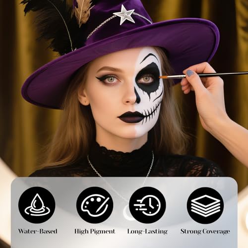 Orange Face Paint 70ml Water-Based Body Makeup for Halloween & SFX - Variation of THIS listing