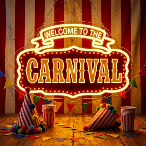 Carnival Neon Sign - Halloween Party Neon Light Decor 16x12 Inches - Variation of This Listing