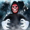 7.7FT Inflatable Halloween Grim Reaper with Sound & LED Lights for Outdoor Yard Decor