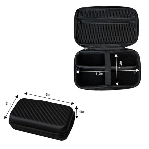 Janebert Hard Travel Case for Hair Clippers, Hair Cutting Barber Supplies Holder, Trimmer Organizer Storage Bag for Ufree/Hatteker/Oneisal/Wahl 5Star/Andis Men Razor Guard Grooming Kits (Black)