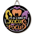 Halloween Wreath 11.8x11.8 Inch Home Party Decor - Hocus Pocus Style