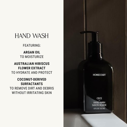 Homecourt Hand Wash, Gently Cleanses & Hydrates, Removes Dirt & Debris Without Irritating Skin, Clean Formula, Cece 2.0, 12 fl oz
