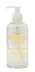 Cuccio Botanicals Hydrating Hand & Body Wash - Eucalyptus & Montana Flower, 8 oz | Soothing Cleanser for Soft Skin