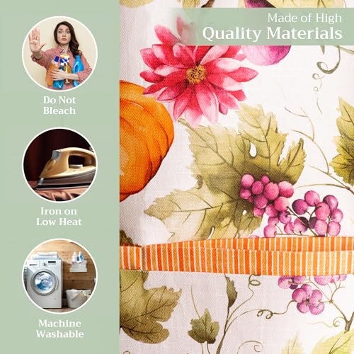 Maison d'Hermine Women's Aprons with Pocket - Pumpkin Garden Variation