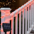 Halloween Candy Cane Solar Rope Lights 33Ft 100 LED Outdoor Decor - Candy Variation