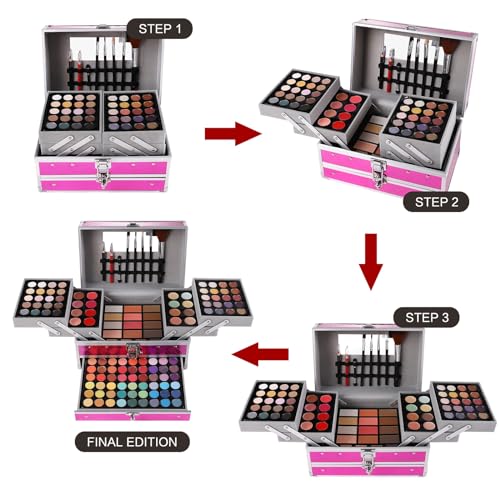 All-in-One Makeup Gift Set for Women & Girls - Cerise Edition