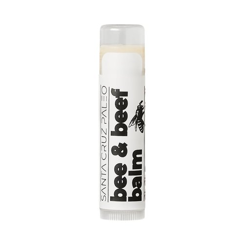 Santa Cruz Paleo Grass Fed Beef Tallow & Beeswax Peppermint Lip Balm, 1 Pack, Beef Tallow for Skin Care Moisturizer, Hypoallergenic for Sensitive Skin, Long Lasting & Vitamin Rich, Peppermint