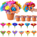 YooNotee 24 Pcs Mexican Fiesta Decorations Clay Pot Centerpieces - Vibrant Colors
