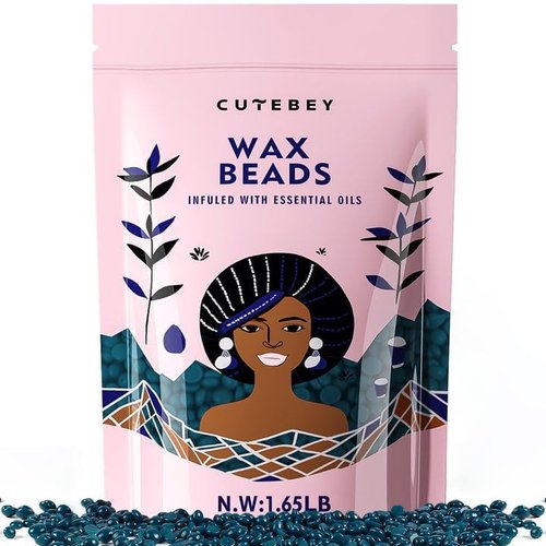 Hard Wax Beads for Hair Removal - 1.65lb/750g XL Refill - Painless Low-Melt Formula for Full Body Brazilian Bikini Face Legs Underarm - For Coarse & Fine Hair (Green-750G)