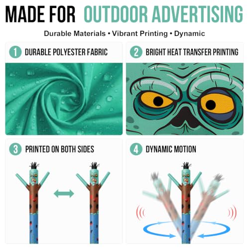 Zombie 20FT Tall Inflatable Tube Man Wacky Wavy Dancing Guy for Outdoor Advertising - Variation: Zombie-20FT